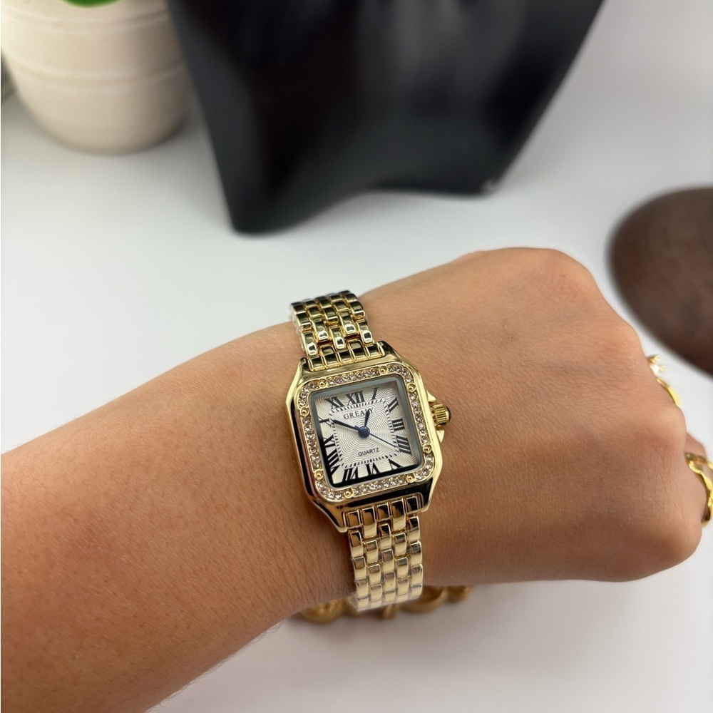 Panthère Gold Plated  Stainless Steel Watch - Picture 9 of 13